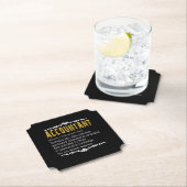 Accountant Funny Definition Custom Cft Kartonnen Onderzetters (Insitu)