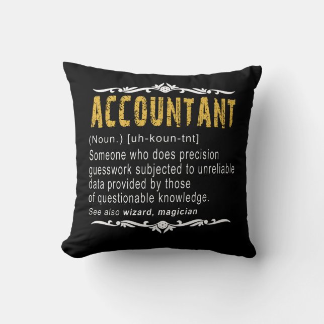 Accountant Funny Definition Custom Cft Kussen (Voorkant)