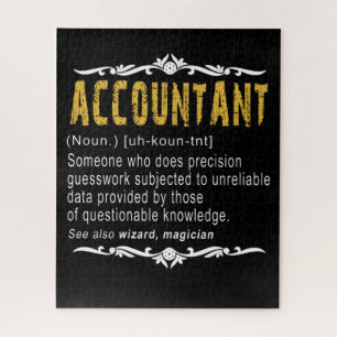 Accountant Funny Definition Custom Cft Legpuzzel