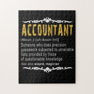 Accountant Funny Definition Custom Cft Legpuzzel