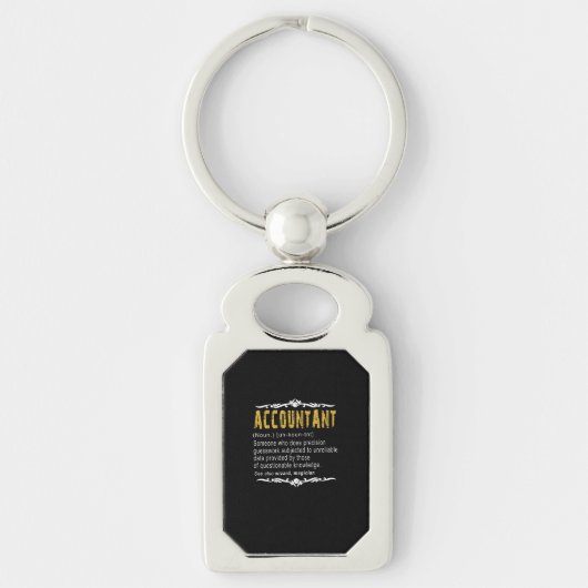 Accountant Funny Definition Custom Cft Sleutelhanger (Voorkant)