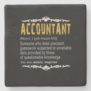 Accountant Funny Definition Custom Cft Stenen Onderzetter