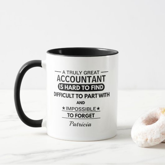 Accountant Funny for Coworker Mug (Avec donut)