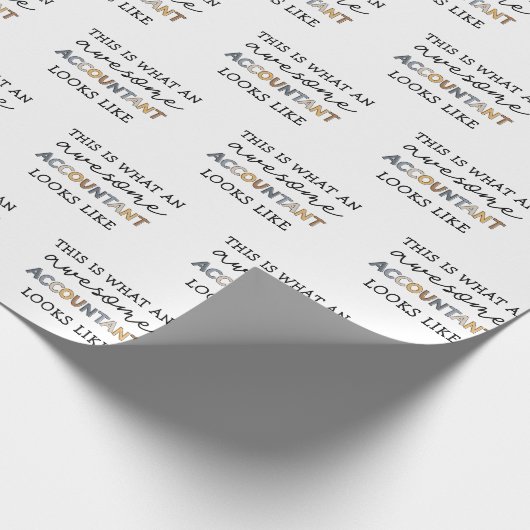 Accountant Funny Geweldige Accountant CPA Cadeaubo Cadeaupapier (Hoek)