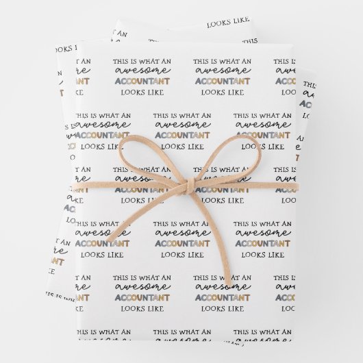 Accountant Funny Geweldige Accountant CPA Cadeaubo Inpakpapier Vel (In situ)