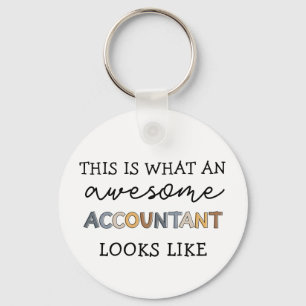 Accountant Funny Geweldige Accountant CPA Cadeaubo Sleutelhanger