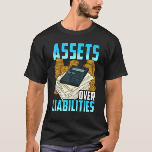 Accountant Geïnspireerd Cpa Verwante assets Design T-shirt