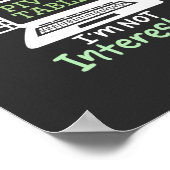 Accountant heeft een draaitabel poster (Hoek)