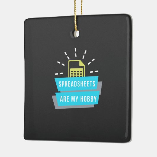 Accountant Hobby is spreadsheets Keramisch Ornament (Links)