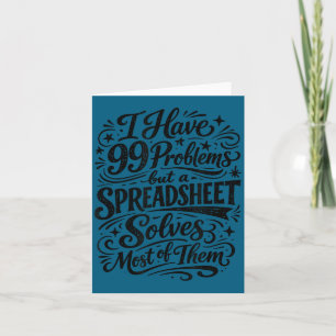 Accountant humor spreadsheet gegevens analist kaart