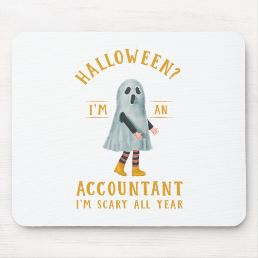 Accountant I_M Scary Het hele jaar CPA Halloween A Muismat (Voorkant)