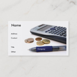 Accountant I-profielkaart Visitekaartje