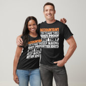 Accountant Ik probeer dingen Idiot Proof cool te m T-shirt (Unisex)