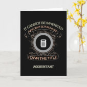 Accountant Kaart (Gele Bloem)