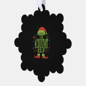 Accountant Kerst Elf Ornament Kaart (Links)