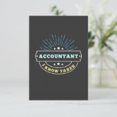 Accountant Know Taxes Bedankkaart (Staand voorkant)