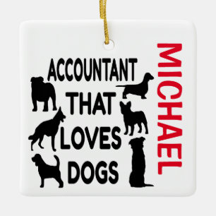 Accountant loves HoS CUSTOM Keramisch Ornament