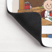 Accountant, man - persoonlijke Cartoon cadeau Muismat (Hoek)