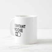 Accountant Mode is ingeschakeld, Funny Accountant Koffiemok (Voorkant links)