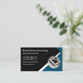 Accountant Moderne klassieke Visitekaartjes (Staand voorkant)