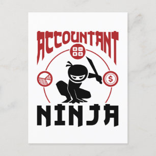 Accountant Ninja Accounting CPA Briefkaart