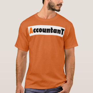 Accountant: Oranje kleur T-shirt