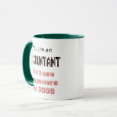 Accountant Powers Funny Office Humor Gezegde Mok (Voorkant links)