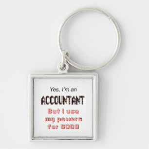 Accountant Powers Funny Office Humor Gezegde Sleutelhanger