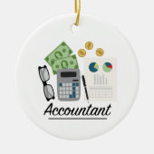 Accountant Professie Keramisch Ornament (Voorkant)