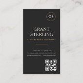 Accountant QR-code logo professioneel Visitekaartje (Voorkant)