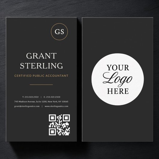 Accountant QR-code logo professioneel Visitekaartje