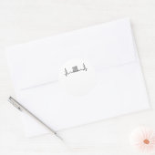 Accountant Ronde Sticker (Envelop)