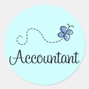  accountant ronde sticker