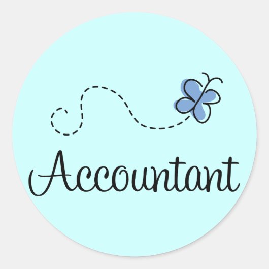 accountant ronde sticker (Voorkant)