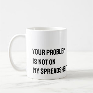 Accountant spreadsheet Funny Mug Koffiemok