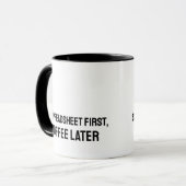 Accountant spreadsheet Funny Mug Mok (Voorkant links)