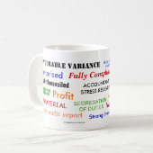 Accountant Stress Reliever Stress Relief Gift Koffiemok (Voorkant links)