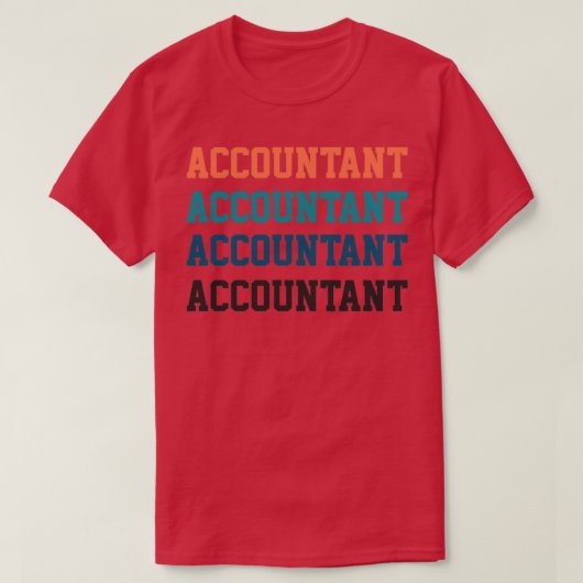 Accountant t-shirt (Design voorkant)