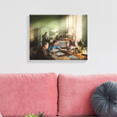 Accountant - The - Bookeping dept. 1902 Canvas Afdruk (Insitu (Woonkamer))