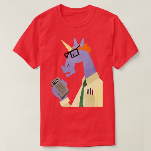 Accountant Unicorn T-shirt (Design voorkant)