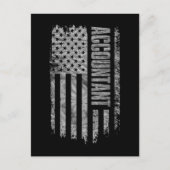 Accountant USA Flag Distressed design Briefkaart (Voorkant)
