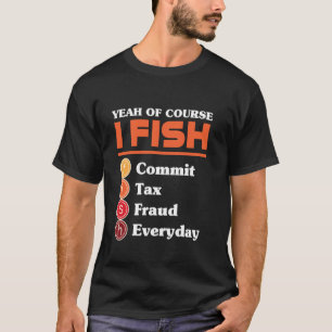 Accountant Vis Boekhouder Saldo Belastinginspecteu T-shirt