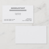 Accountant-Visitekaartjes Visitekaartje (Voorkant / Achterkant)