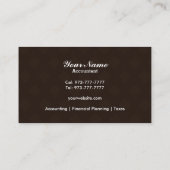 Accountant-Visitekaartjes Visitekaartje (Achterkant)