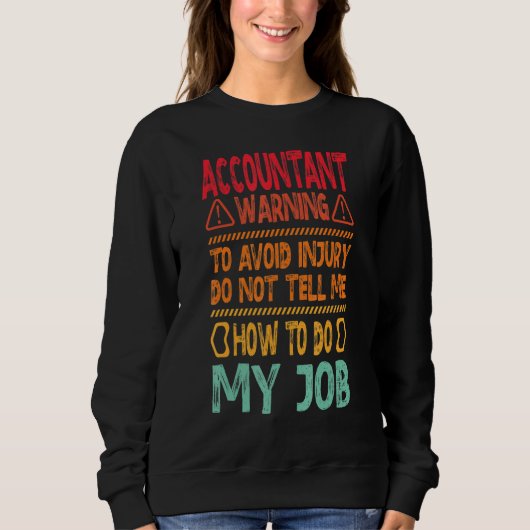 accountant warning to avoid trui (Voorkant)