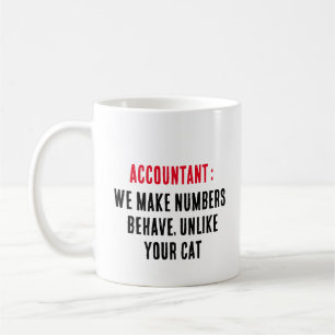 Accountant We laten getallen zich gedragen, in teg Koffiemok