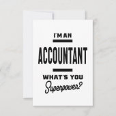 Accountant Werktaak Titel Cadeau RSVP Kaartje (Voorkant)