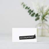 Accountant: zwart label Professional (Staand voorkant)