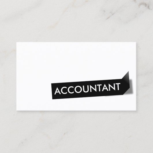 Accountant: zwart label Professional (Voorkant)