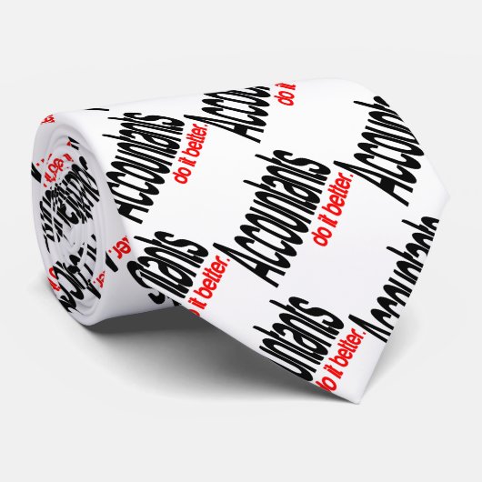 Accountants doen het beter stropdas (Opgerold)